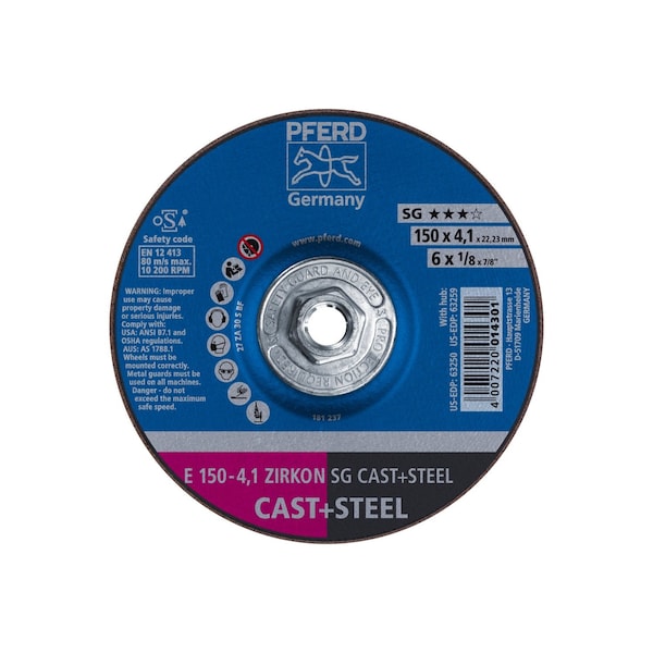 Pferd Pipeline Wheel, T 27, 6"x1/8 63259 - main